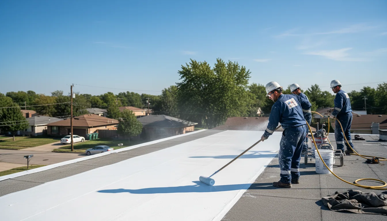 Commercial roof coating in Seven Valleys, PA near me